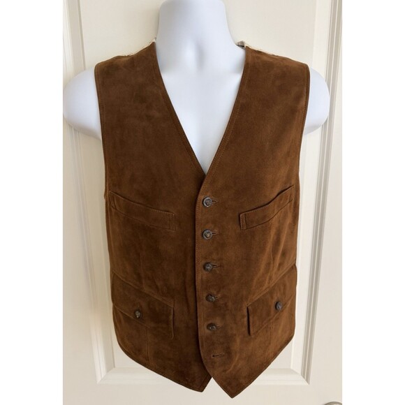 Polo by Ralph Lauren Other - Polo by Ralph Lauren Men’s Suede Vest, Size Medium, Brown, Excellent Condition